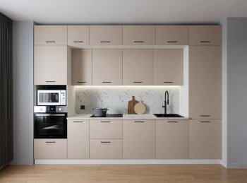 Кухонный гарнитур Шампань 3400 мм (Санвут) в Среднеуральске - sredneuralsk.mebel-e96.ru