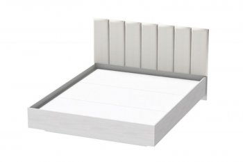 Кровать Шарм (арт.031), настил, экокожа Sontex Milk (Диал) в Среднеуральске - sredneuralsk.mebel-e96.ru | фото