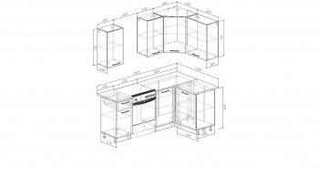 Кухонный гарнитур угловой Фьюжн 2000*1200 мм (Sanvut) в Среднеуральске - sredneuralsk.mebel-e96.ru