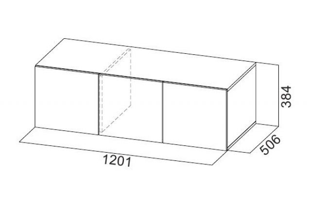 Шкаф 1200 мм ШК-5 с антресолью графит (СВ) в Среднеуральске - sredneuralsk.mebel-e96.ru