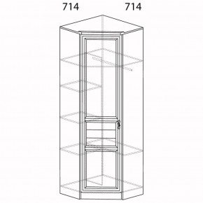 Шкаф для одежды угловой Лира 57 (Яна) в Среднеуральске - sredneuralsk.mebel-e96.ru