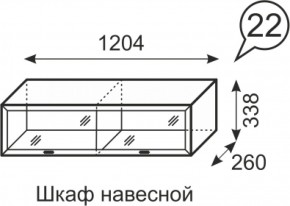 Шкаф навесной Венеция 22 бодега в Среднеуральске - sredneuralsk.mebel-e96.ru