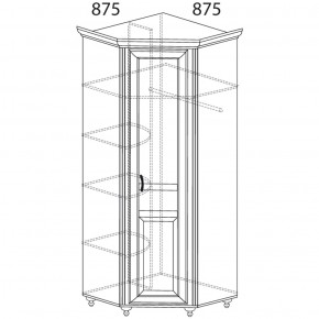 Шкаф угловой Ралли 862 (Яна) в Среднеуральске - sredneuralsk.mebel-e96.ru