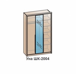 Шкаф УНА (ШК-2004) Дуб Сонома/Венге в Среднеуральске - sredneuralsk.mebel-e96.ru | фото