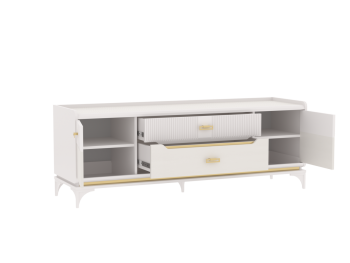 Тумба ТВ Сиде, Белый (СБК) в Среднеуральске - sredneuralsk.mebel-e96.ru