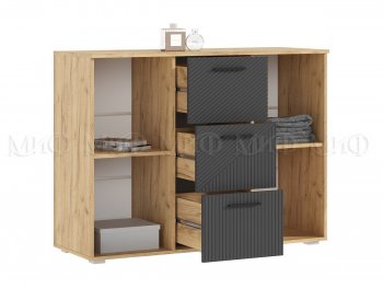 Комод Сильвия, крафт/графит (Миф) в Среднеуральске - sredneuralsk.mebel-e96.ru