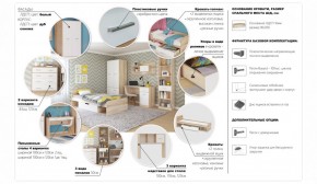 Система Стелс Комод 4ящ Дуб сонома/Белый в Среднеуральске - sredneuralsk.mebel-e96.ru