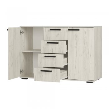 Комод Стандарт №2 NEW крафт белый  (БТС) в Среднеуральске - sredneuralsk.mebel-e96.ru