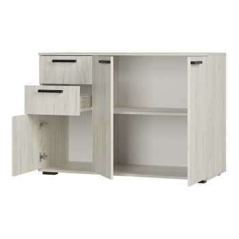 Комод Стандарт 3 NEW крафт белый (БТС) в Среднеуральске - sredneuralsk.mebel-e96.ru