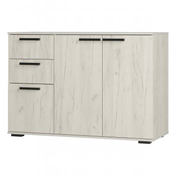 Комод Стандарт 3 NEW крафт белый (БТС) в Среднеуральске - sredneuralsk.mebel-e96.ru