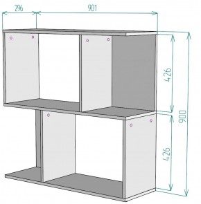 Стеллаж S35 (Белый) в Среднеуральске - sredneuralsk.mebel-e96.ru