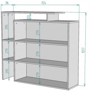 Стеллаж S37 (Белый) в Среднеуральске - sredneuralsk.mebel-e96.ru