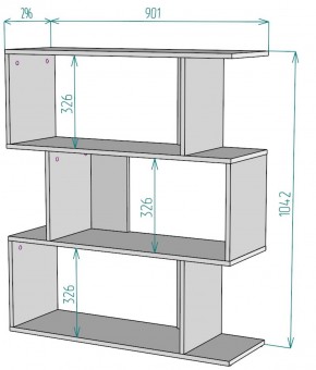 Стеллаж S41 (Белый) в Среднеуральске - sredneuralsk.mebel-e96.ru