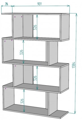 Стеллаж S48 (Белый) в Среднеуральске - sredneuralsk.mebel-e96.ru