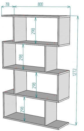 Стеллаж S54 (ДМ) в Среднеуральске - sredneuralsk.mebel-e96.ru