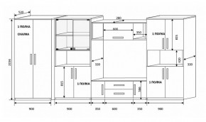 Стенка Вега 4 в Среднеуральске - sredneuralsk.mebel-e96.ru