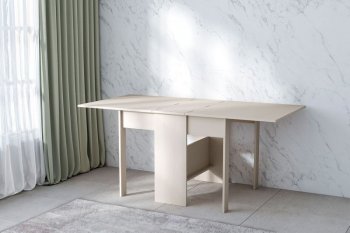 Стол-книжка ЛДСП Бодега белая (Диал) в Среднеуральске - sredneuralsk.mebel-e96.ru