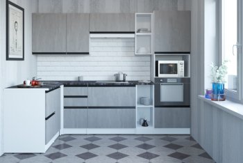 Кухонный гарнитур Сюита мега прайм 1500*2700 мм (Герда) в Среднеуральске - sredneuralsk.mebel-e96.ru