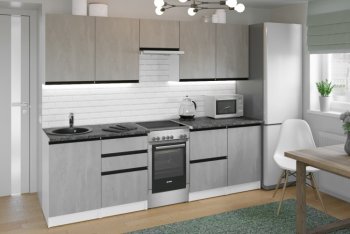 Кухонный гарнитур Сюита мега 2500 мм (Герда) в Среднеуральске - sredneuralsk.mebel-e96.ru