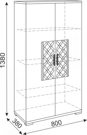 Тумба 2 двери Тиффани М13 (Риннер) в Среднеуральске - sredneuralsk.mebel-e96.ru