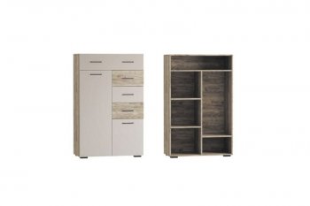 Комод Турин ЛДСП крафт серый/кашемир (ВВР) в Среднеуральске - sredneuralsk.mebel-e96.ru