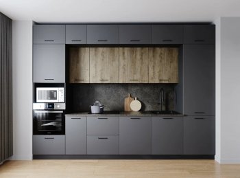 Кухонный гарнитур Умбра 3400 мм МДФ (Санвут) в Среднеуральске - sredneuralsk.mebel-e96.ru