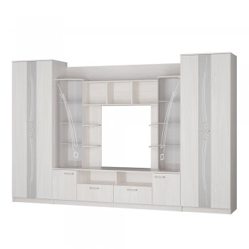 Стенка Венеция ясень белый (БТС) в Среднеуральске - sredneuralsk.mebel-e96.ru