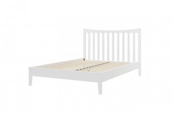 Кровать из массива Виола белый античный (БМ) в Среднеуральске - sredneuralsk.mebel-e96.ru