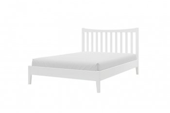 Кровать из массива Виола белый античный (БМ) в Среднеуральске - sredneuralsk.mebel-e96.ru