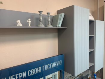 Стенка Сканди МДФ НМ-001 грин грей софт (Стиль) в Среднеуральске - sredneuralsk.mebel-e96.ru