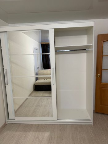 Шкаф-купе Крафт-6 белый ясень 2000 мм (БТС) в Среднеуральске - sredneuralsk.mebel-e96.ru