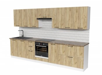 Кухонный гарнитур Янтарь 3000 мм (Герда) в Среднеуральске - sredneuralsk.mebel-e96.ru